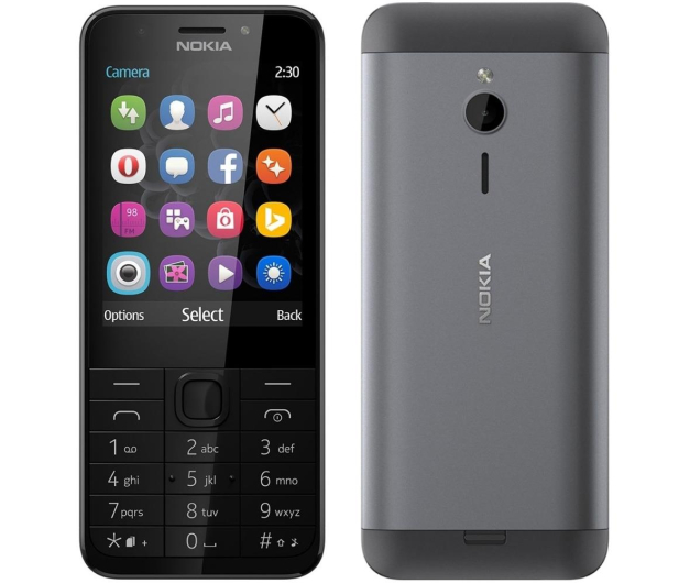 NOKIA 230 Grey Dual Sim - 277451 - zdjęcie 2